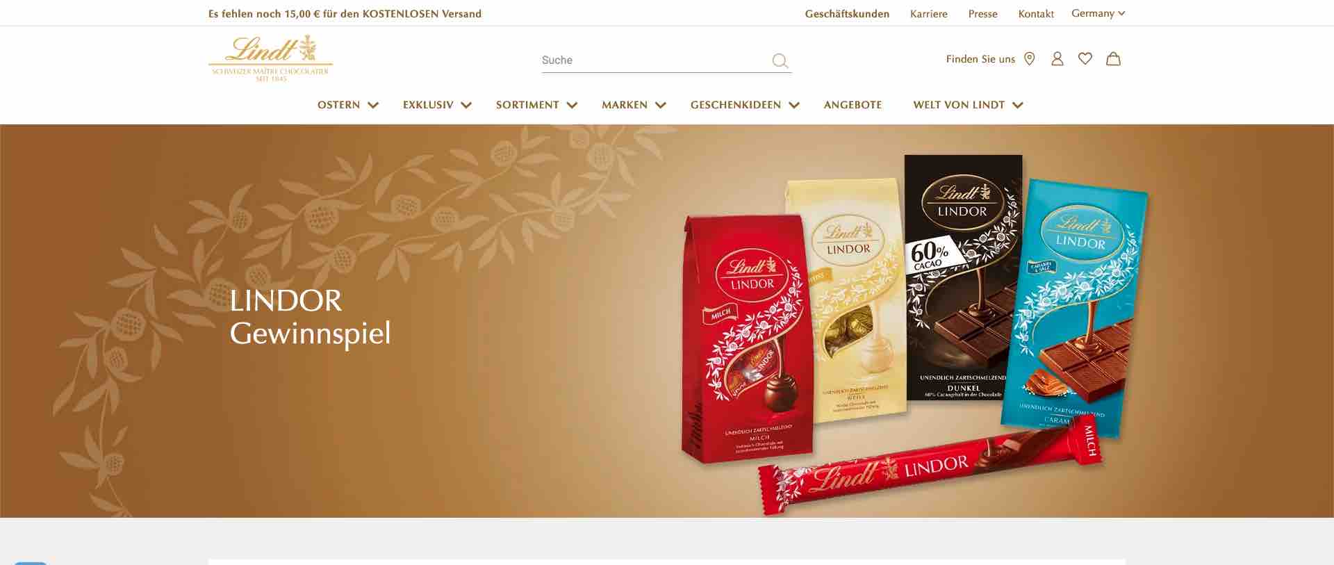 lindt lindor gewinnspiel