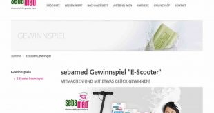 sebamed escooter gewinnspiel