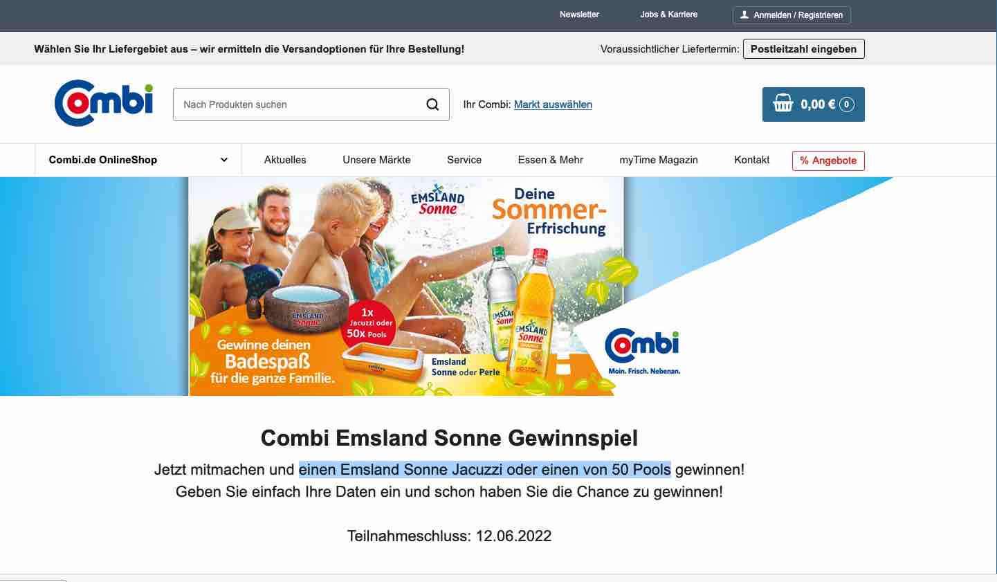 combi pool gewinnspiel