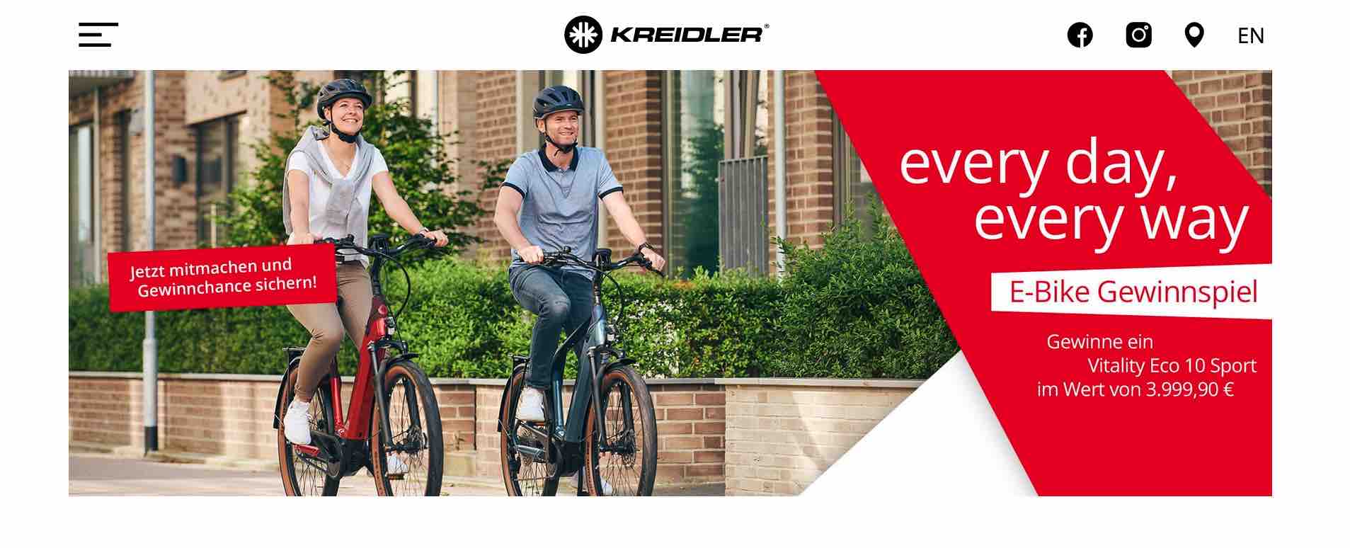 kreidler e-bike gewinnspiel