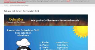 Schneider Grill Geld Gewinnspiel