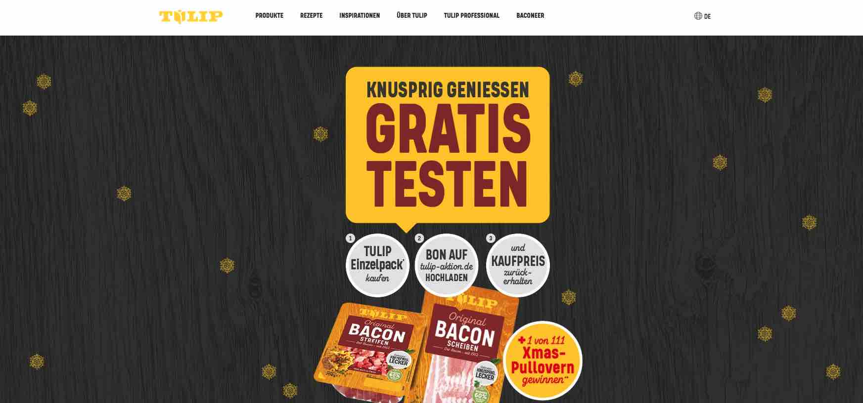 tulip bacon gratis testen