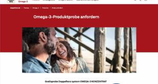 Omega-3-Produktprobe anfordern