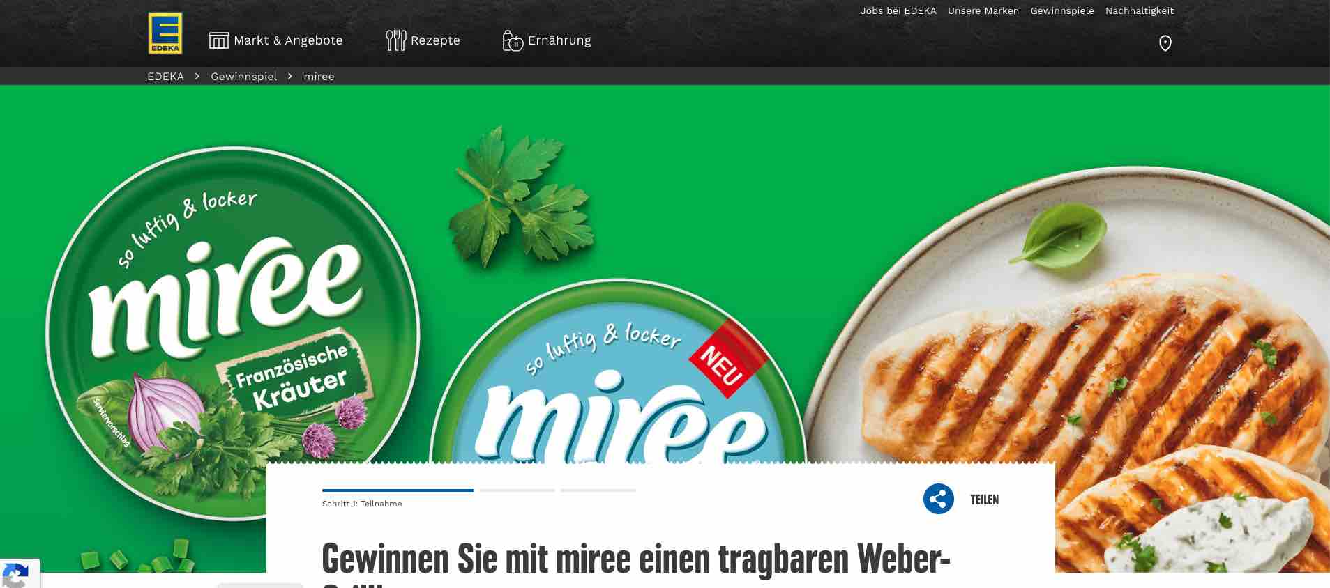 EDEKA Weber Grill Gewinnspiel
