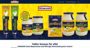 homann salat mayonaise und remoulade gratis testen
