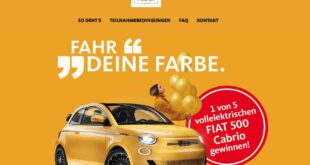 schoener wohnen farbe auto gewinnspiel