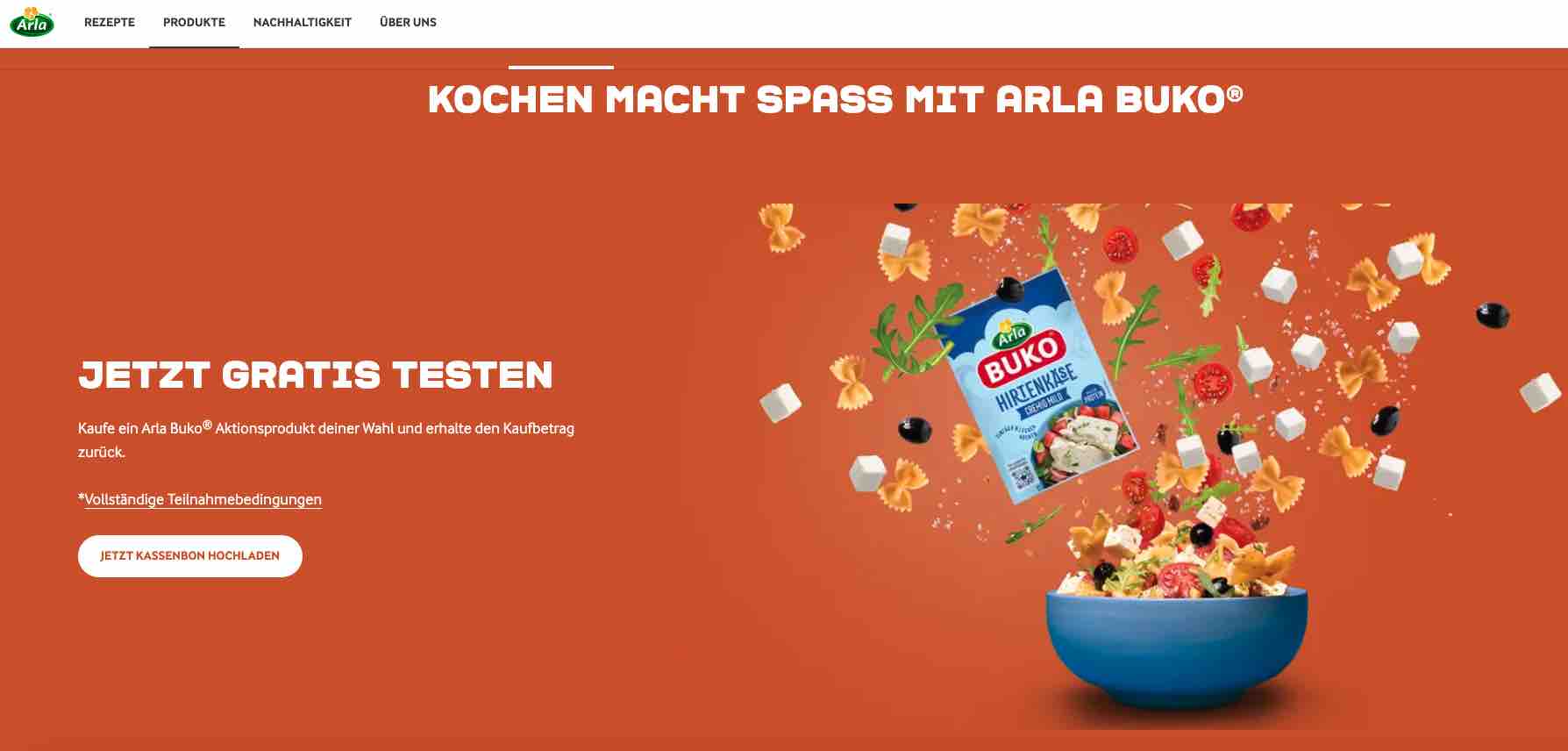 arla buko gratis testen aktion