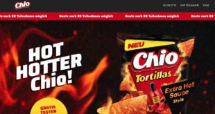 Chio Tortillas Extra Hot Sauce Style gratis testen!