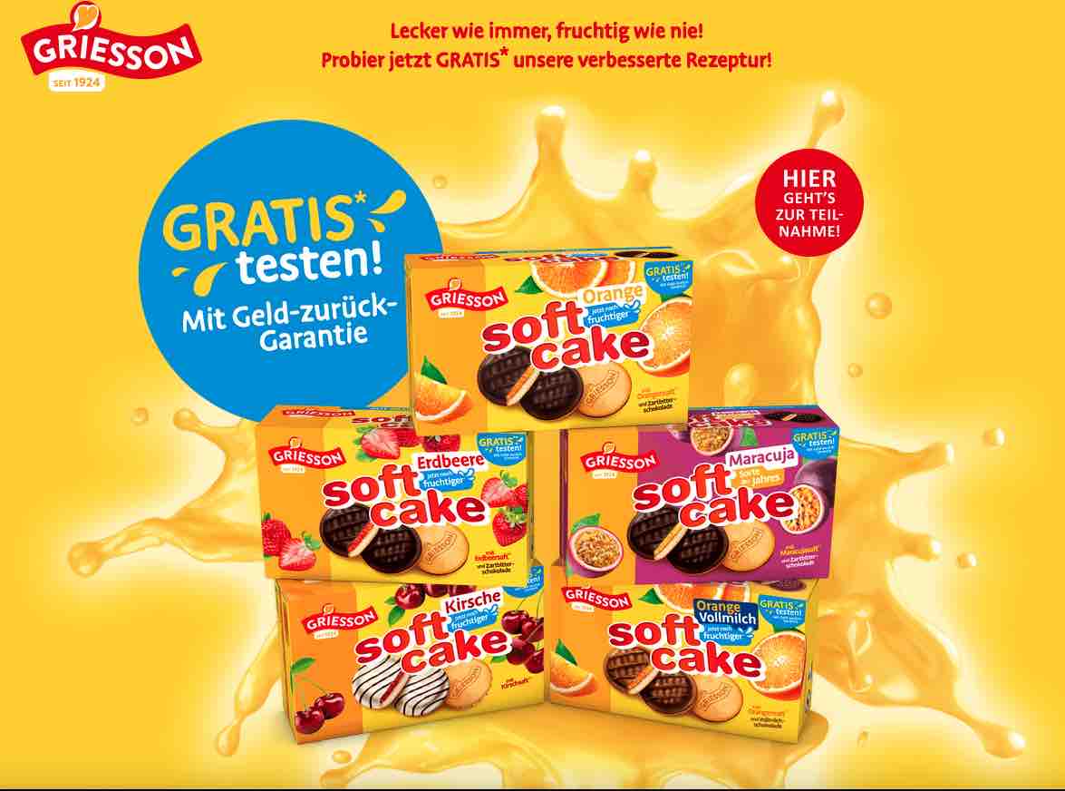 GRIESSON soft cake gratos testen