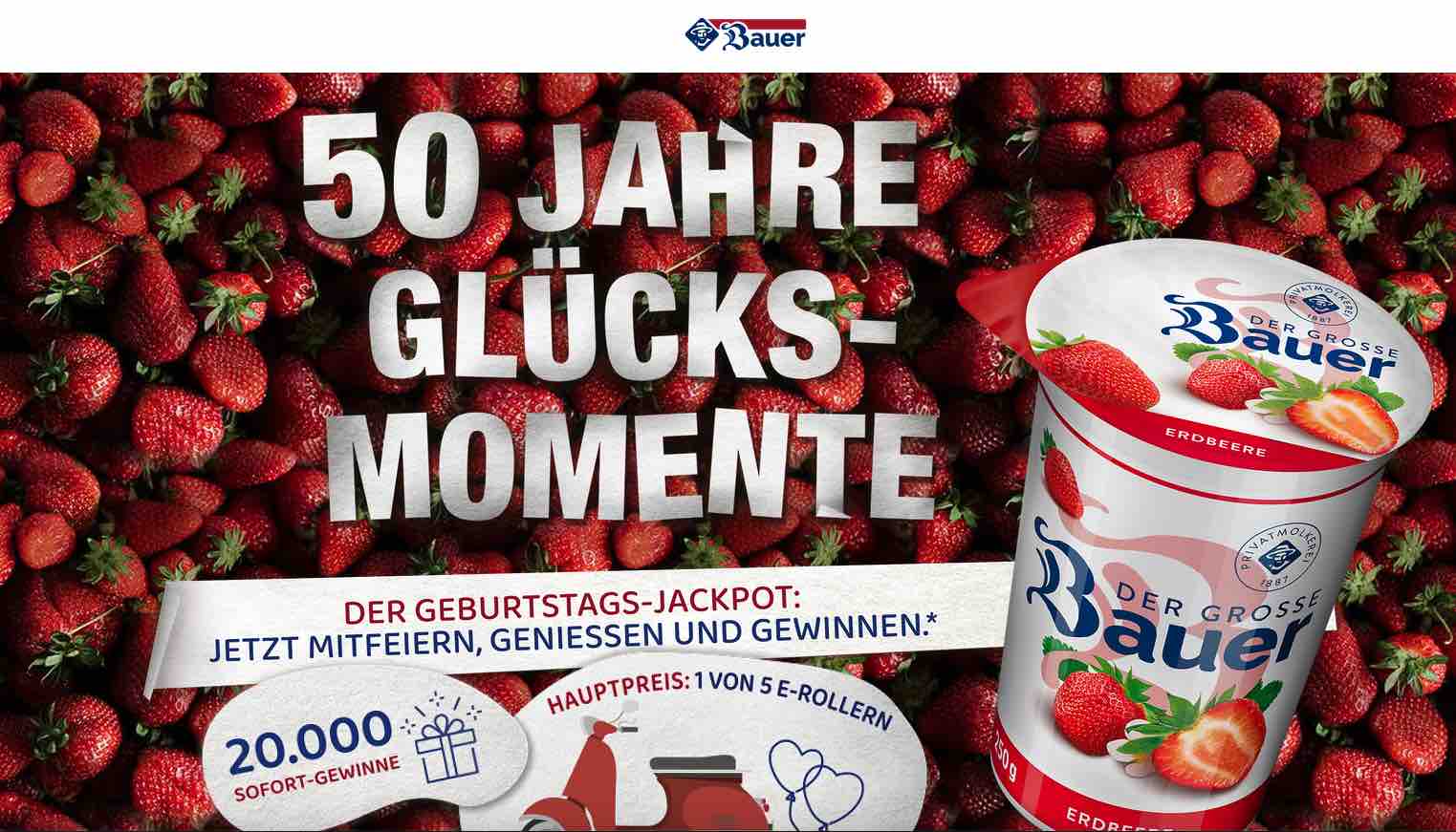 Bauer 50 Jahre Gewinnspiel