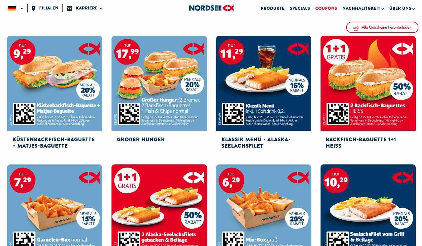 NORDSEE Coupons zum selber drucken!
