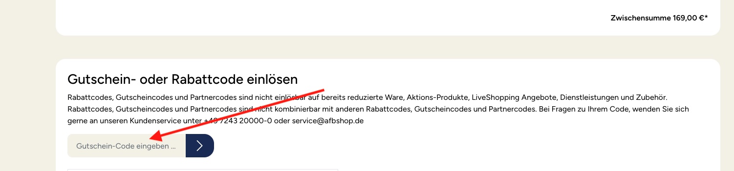 afb shop gutschein einlösen